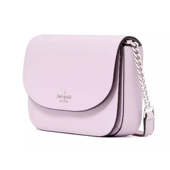 New Kate Spade Kristi Crossbody Refined Grain Leather Violet Mist - Picture 3 of 5